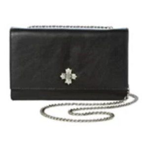 Patricia Nash Giada Leather Crossbody Bag-Black-NWT-Orig.